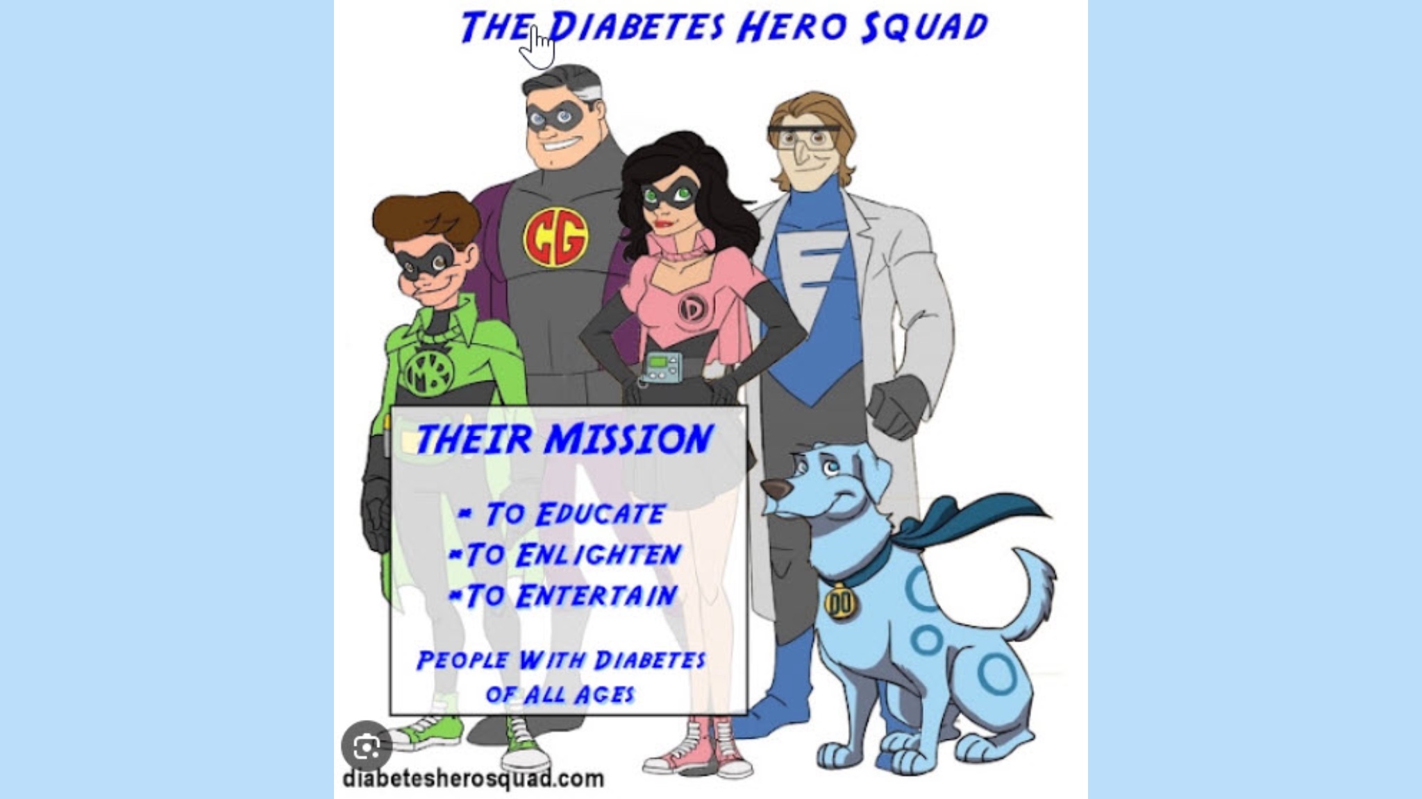 Diabetes Hero Squad Graphic
