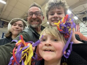 Brian and his three kids