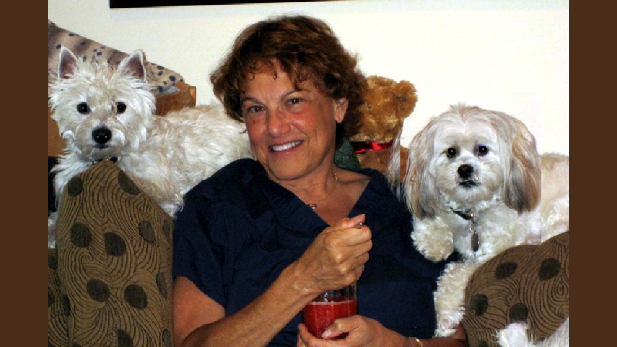 Joanne Milo and her dogs Joanne Milo and her dogs